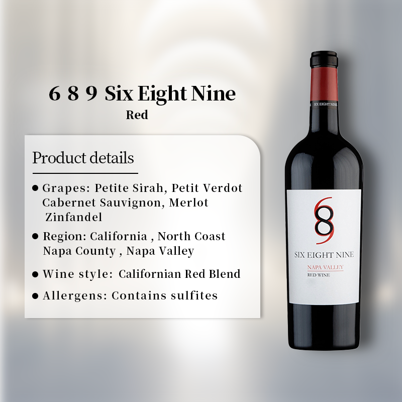 689 Six Eight Nine Red 2020 750ml 13.5%·United States California·Blend·Red Wine