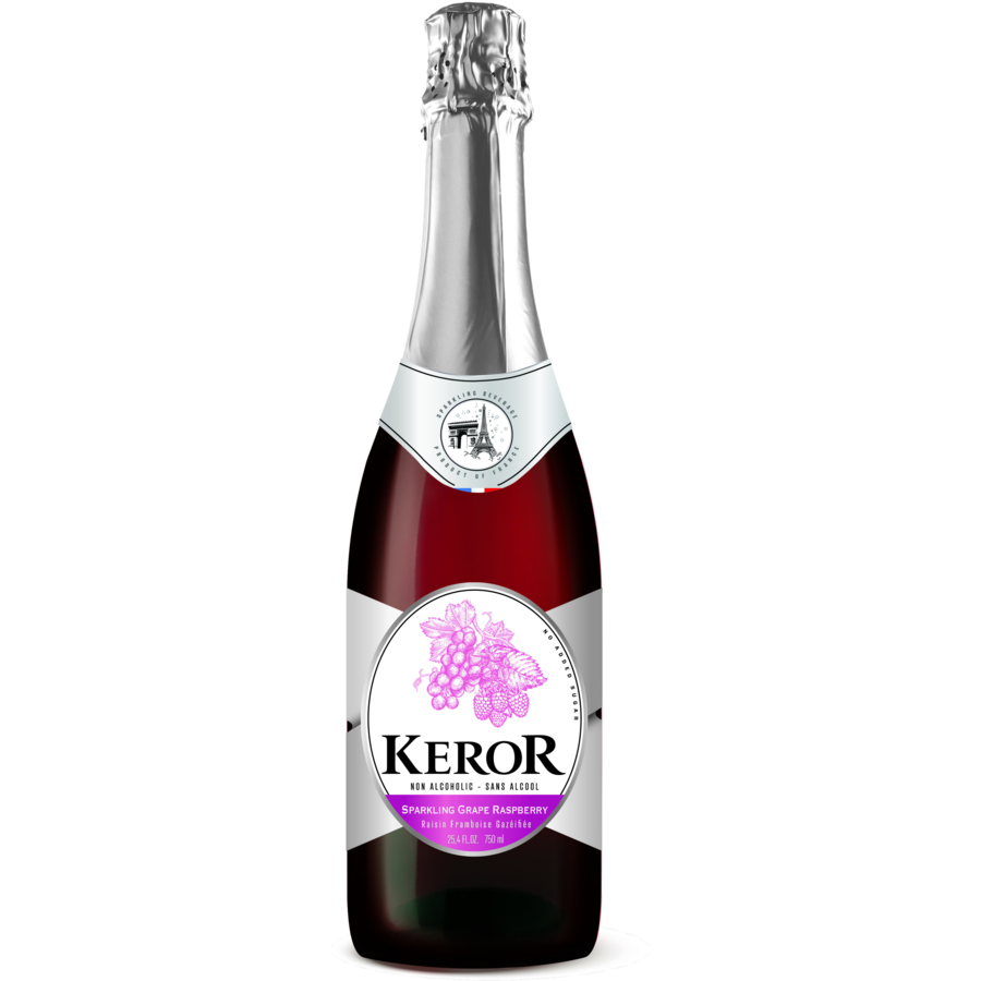 Keror French Sparkling Wine Red and White Sparkling Wine with Fruit Juice Tasty 750ml 0%