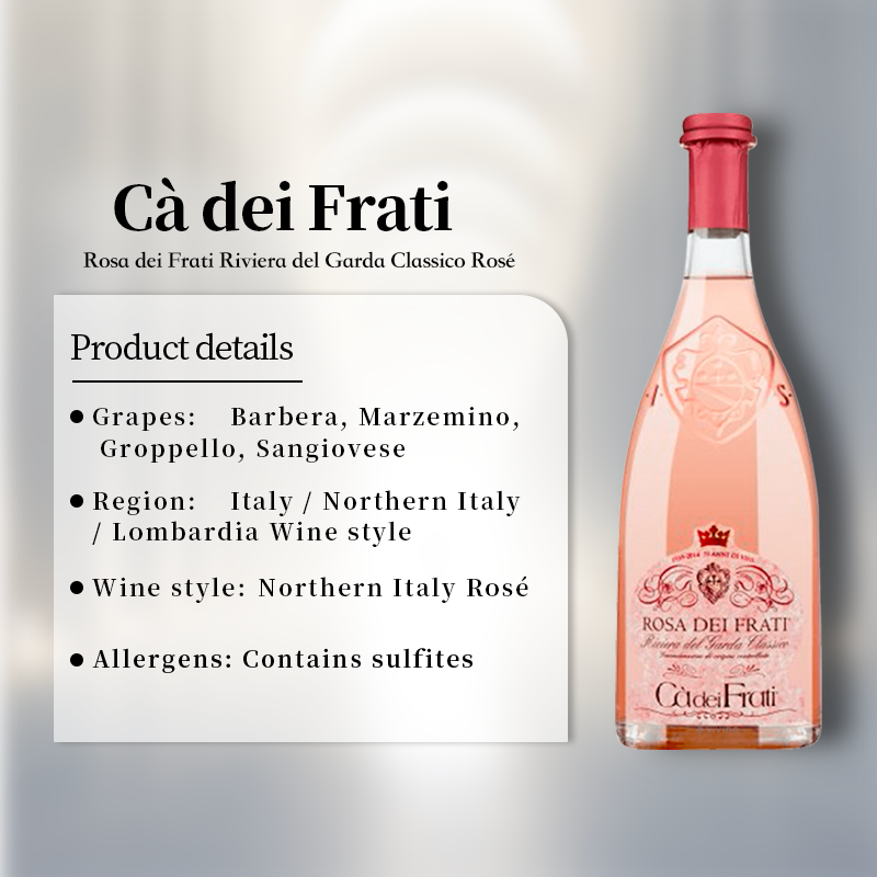 Ca dei Frati Rosa dei Frati Riviera del Garda Classico Rose 2022 Italy Rose Wine 750ml 12.5%