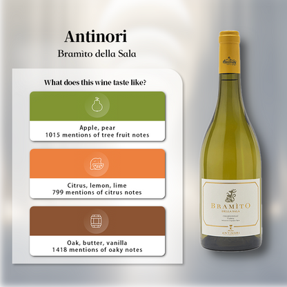 Antinori Castello della Sala Bramito Chardonnay 2022 750ml 13%·Italy·Chardonnay·White Wine