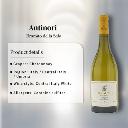 Antinori Castello della Sala Bramito Chardonnay 2022 750ml 13%·Italy·Chardonnay·White Wine