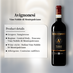 Avignonesi Vino Nobile di Montepulciano 2018 750ml 14%·Italy Toscana·Sangiovese·Red Wine