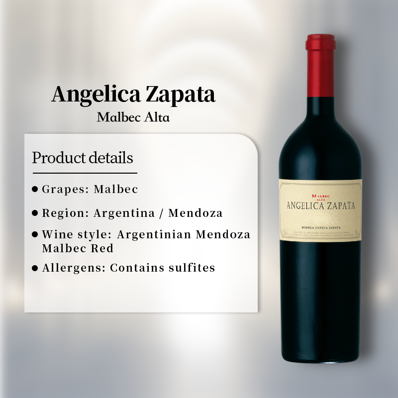 Angelica Zapata Malbec Alta 2018 750ml 13.5%·Argentina Mendoza·Malbec·Red Wine