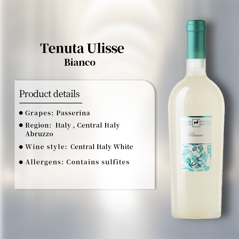 Tenuta Ulisse Bianco 2020 750ml 13%·Italy Abruzzo·Passerina·White Wine