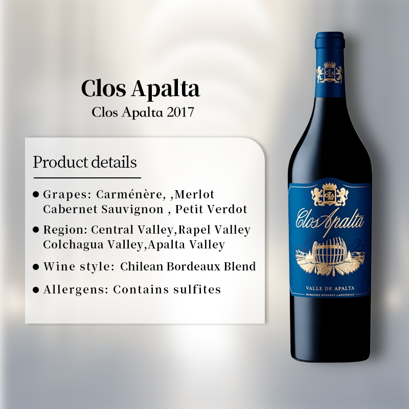 Clos Apalta 2017 750ml 15%·Chile Apalta Valley·Carménère·Red Wine