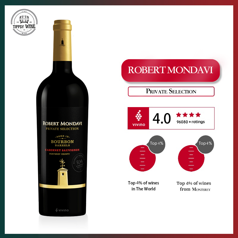 Robert Mondavi Private Selection Cabernet Sauvignon Aged in Bourbon Barrels 2019 750ml 14.5%·USA California·Red Wine