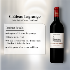 Chateau Lagrange Saint-Julien (Grand Cru Classe) 2017 750ml 13.5%·France·Merlot·Red wine