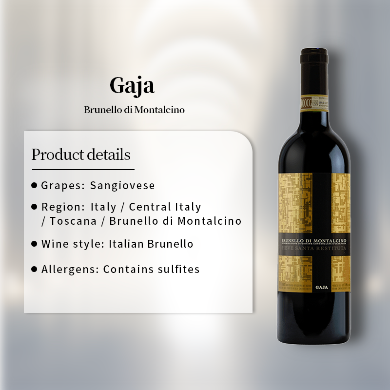 Gaja Pieve Santa Restituta Brunello di Montalcino 2018 750ml 14.5%·Italy·Sangiovese·Red Wine