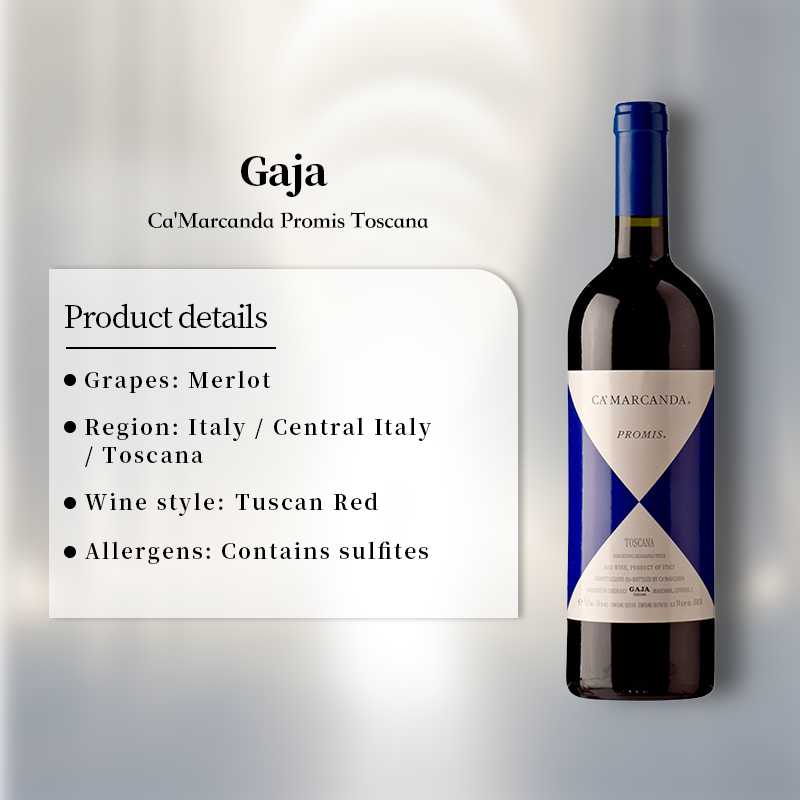 Gaja Ca'Marcanda Promis Toscana 2021 750ml 14.5%·Italy Toscana·Merlot·Red Wine