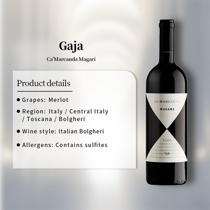 Gaja Ca'Marcanda Magari 2020 750ml 14%·Italy·Merlot·Red Wine