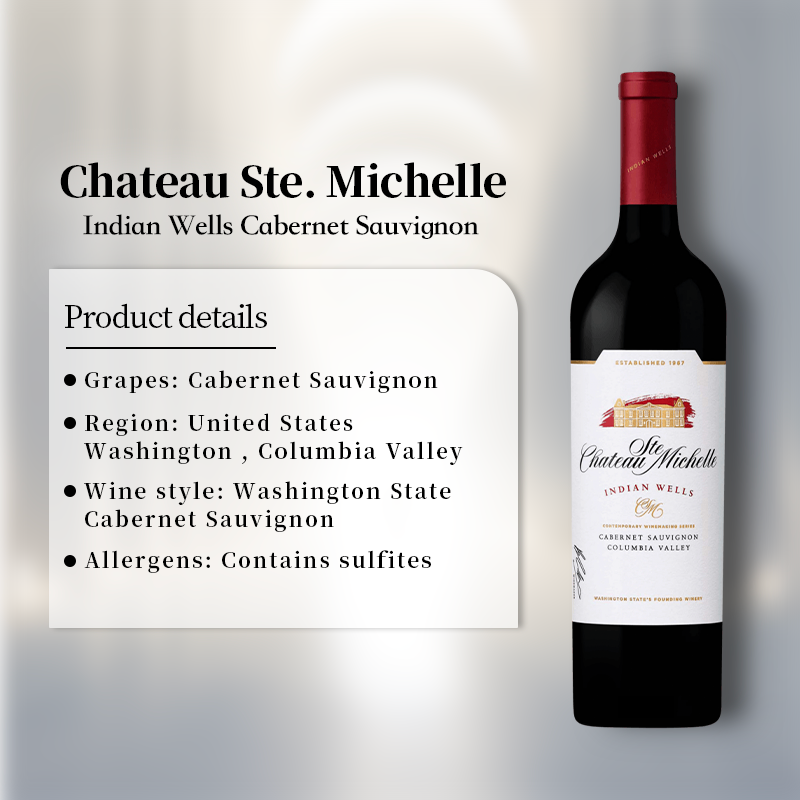 Chateau Ste. Michelle Indian Wells Cabernet Sauvignon 2019 750ml 14.5%·United States·Cabernet Sauvignon·Red Wine