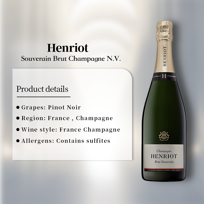 Henriot Souverain Brut Champagne N.V. 750ml 12%·France Champange·Pinot Noir·Champagne