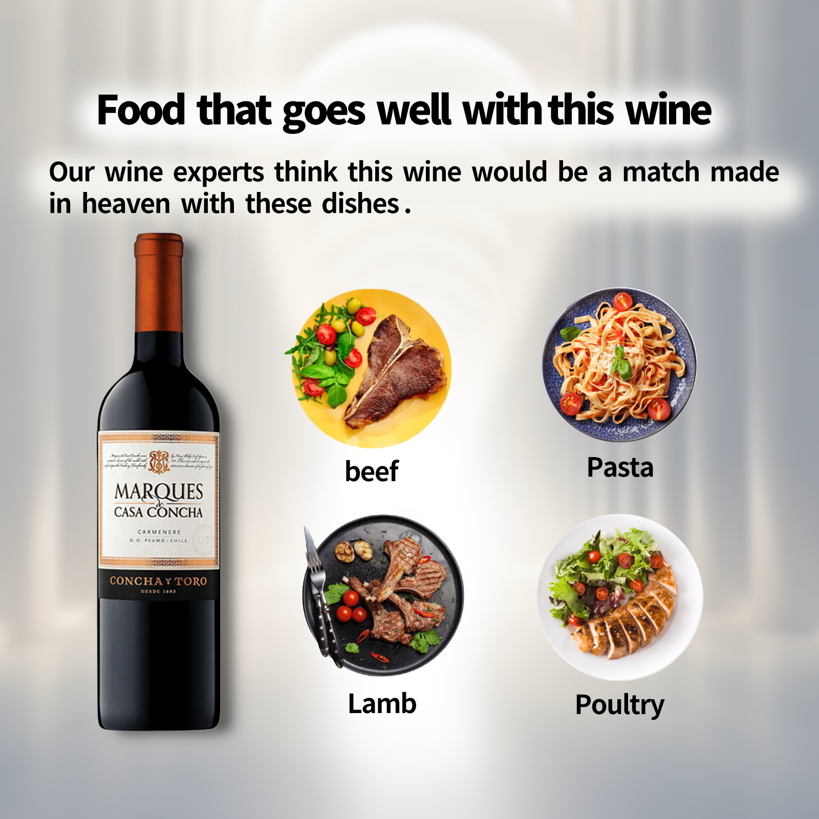 Marques de Casa Concha Carmenere 2020 750ml 14%·Chile Central Valley Peumo·Carménère·Chilean Carménère·Red Wine