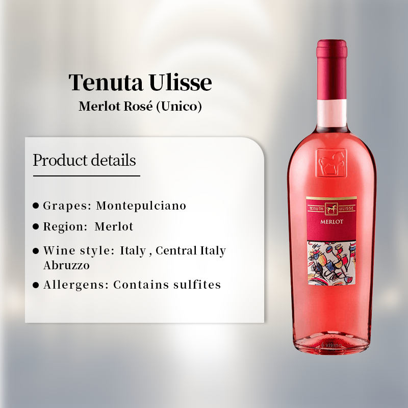 Tenuta Ulisse Merlot Rose (Unico) 2021 750ml 13%·Italy Abruzzo·Merlot·Rose Wine