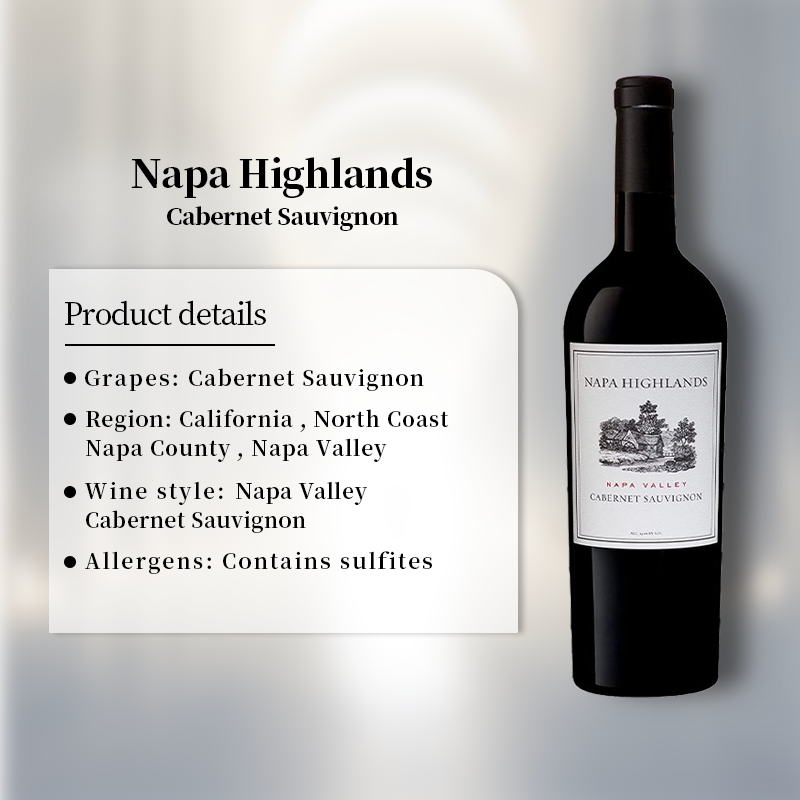 Napa Highlands Cabernet Sauvignon 2020 750ml 14.5%·United States California·Cabernet Sauvignon·Red Wine