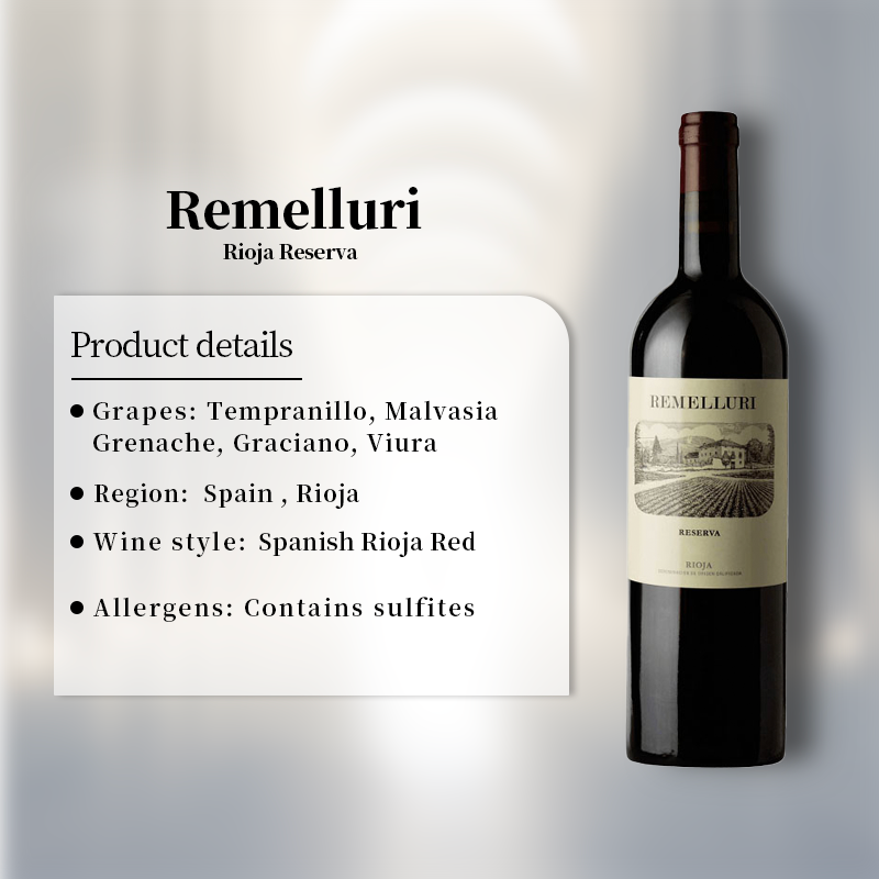 Remelluri Rioja Reserva 2012 750ml 14%·Spain Rioja·Tempranillo & Malvasia & Grenache & Graciano & Viura·Red Wine