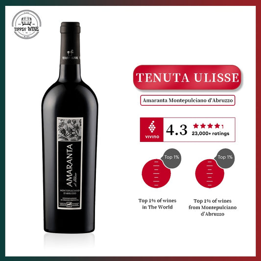 Tenuta Ulisse Amaranta Montepulciano d'Abruzzo 2018 750ml 14%·Italy Abruzzo·Montepulciano·Red Wine