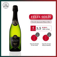 Felix Solis Provetto Spumante Bianco Brut Sparkling Wine 750ml·Spain·La Mancha·Blend