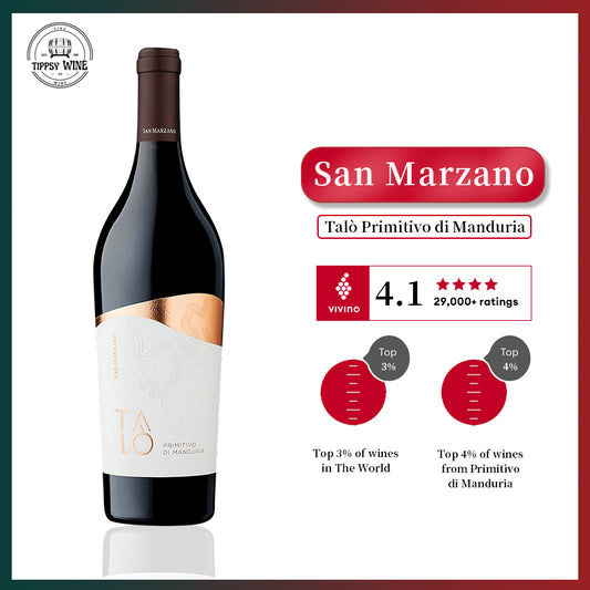 San Marzano Talo Primitivo di Manduria 2020 750ml 14%·Southern Italy Puglia·Primitivo·Red Wine