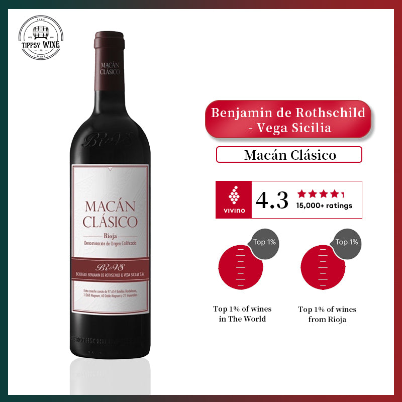 Benjamin de Rothschild - Vega Sicilia Macan Clasico 2017 750ml 14%·Spain Rioja·Tempranillo·Red Wine