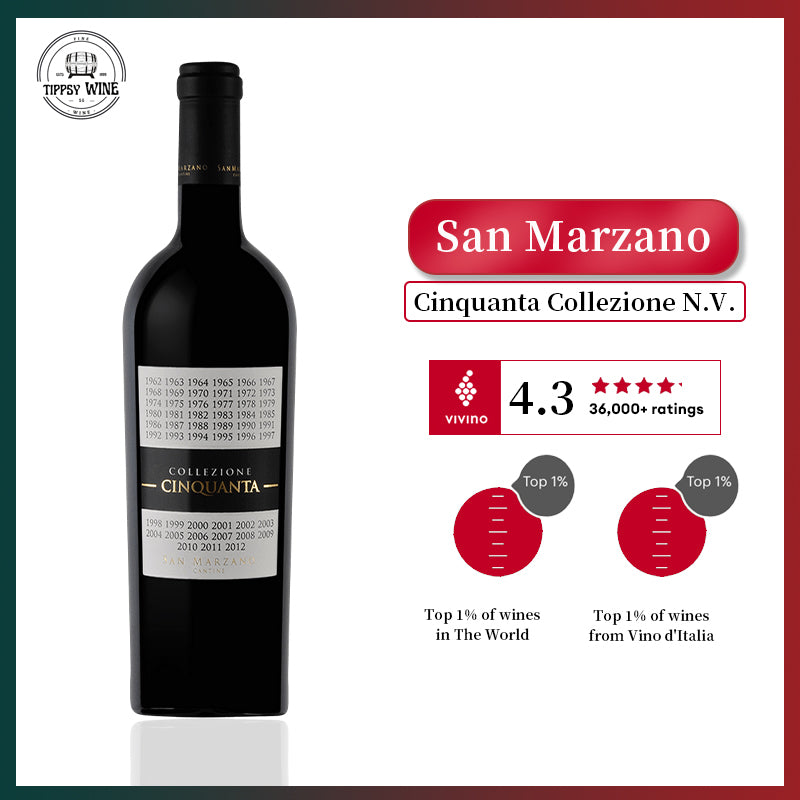 San Marzano Cinquanta Collezione N.V. 750ml 14.5%·Italy Vino·Negroamaro·Red Wine