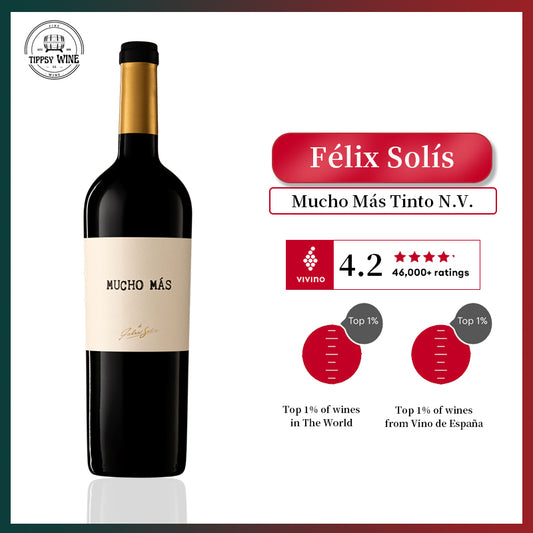 Felix Solis Mucho Mas Tinto N.V. 750ml 14%·Spain Vino de España·Syrah & Tempranillo·Red Wine