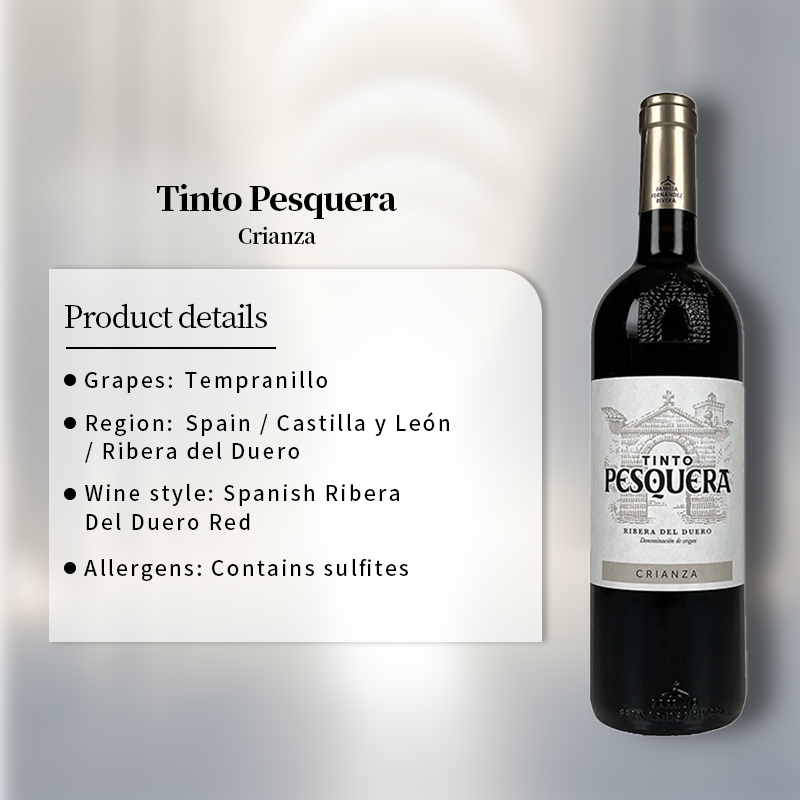 Tinto Pesquera Crianza 2019 750ml 14%·Spain·Tempranillo·Red Wine