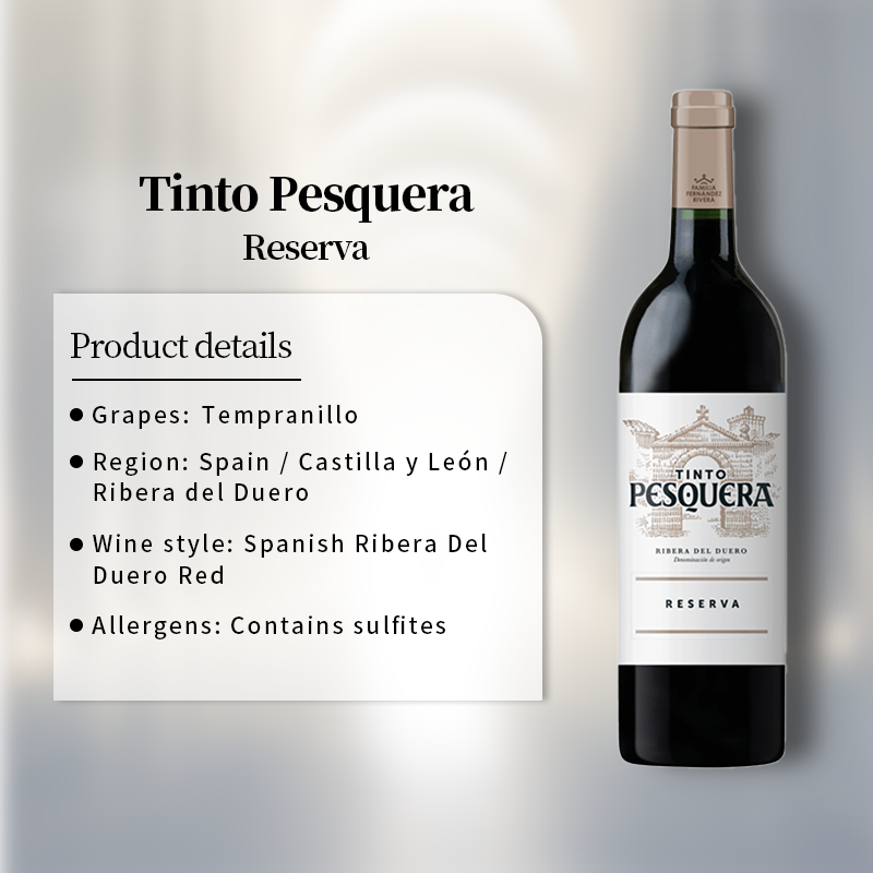 Tinto Pesquera Reserva 2019 750ml 14%·Spain·Tempranillo·Red Wine