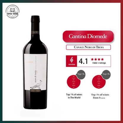 Cantina Diomede Canace Nero di Troia 2020 750ml 13.5%·Italy·Nero di Troia·Red Wine