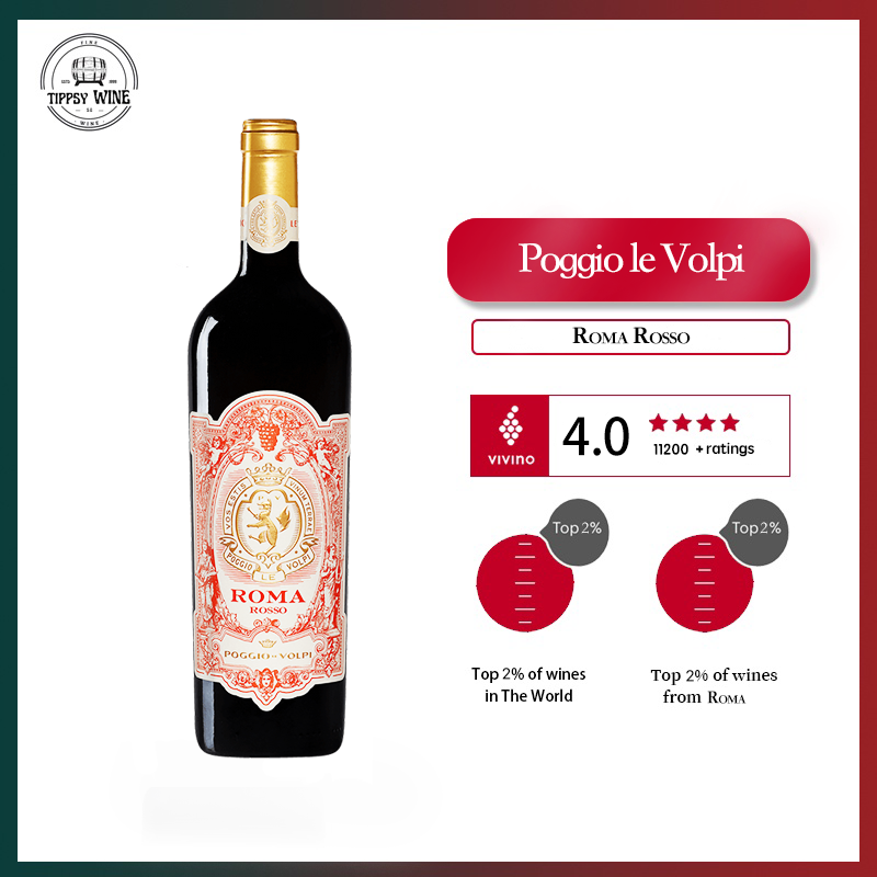 Poggio le Volpi Roma Rosso 2021 750ml 14%·Italy·Blend·Red Wine