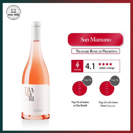 San Marzano Tramari Rose di Primitivo 2022 750ml 13%·Italy·Zinfandel·Rose Wine