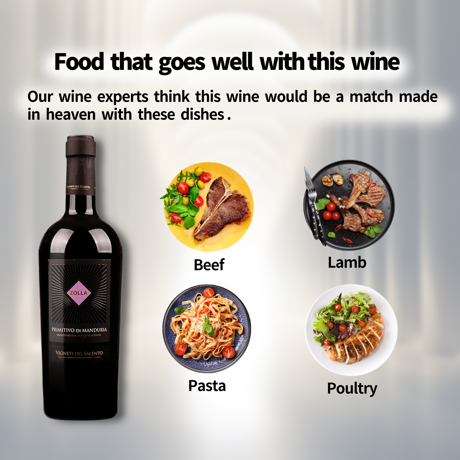 Vigneti del Salento Primitivo di Manduria Zolla 2021 Italy Red Wine 750ml 14%