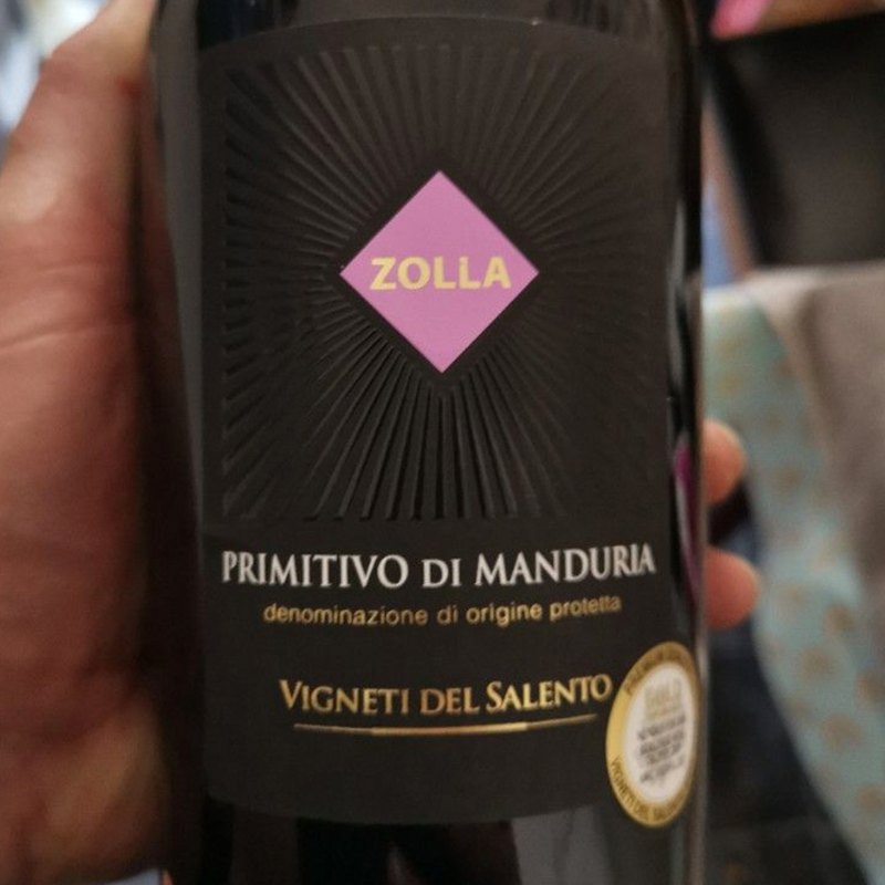 Vigneti del Salento Primitivo di Manduria Zolla 2021 Italy Red Wine 750ml 14%